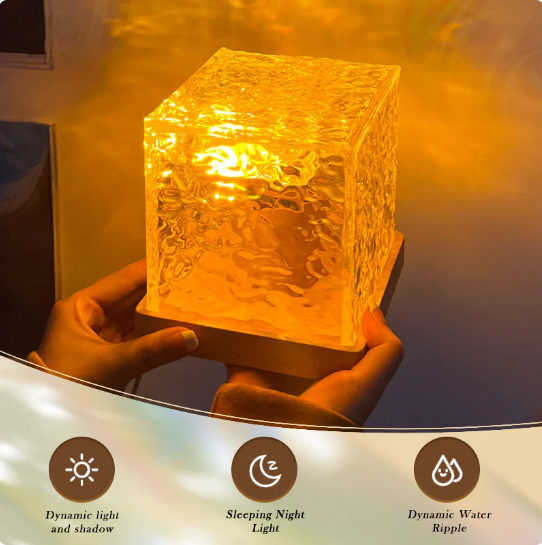 QuickDuper™ Dynamic Water Ripples Crystal Lamp